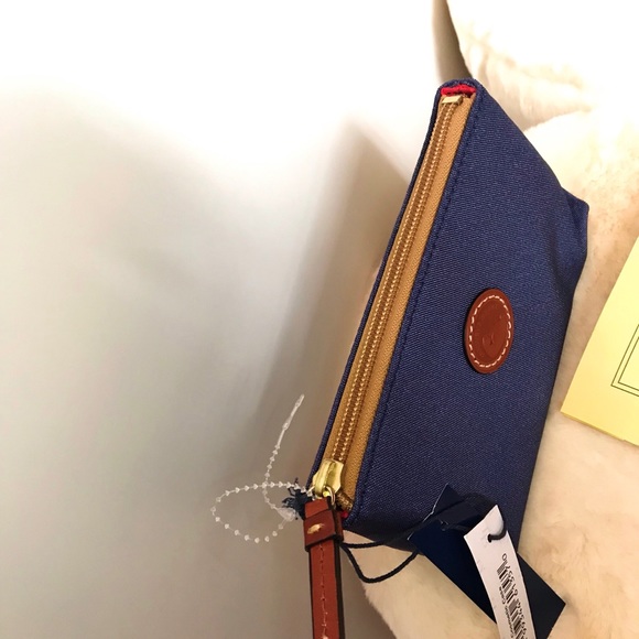 Dooney & Bourke Zipper Cosmetic Pouch Navy Blue - Picture 4 of 8